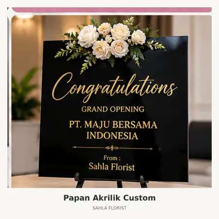Papan Bunga Akrilik Ogan Komering Ulu